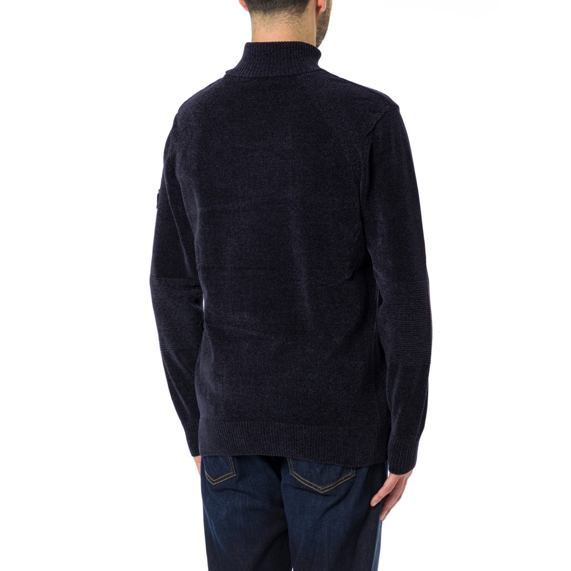 Maglia a Collo Alto Prampolini in Tricot di Ciniglia Peuterey