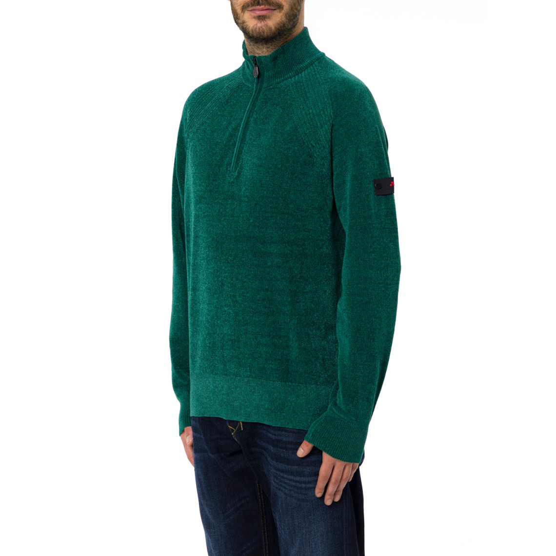 Maglia mezza zip Crivelli in ciniglia Peuterey