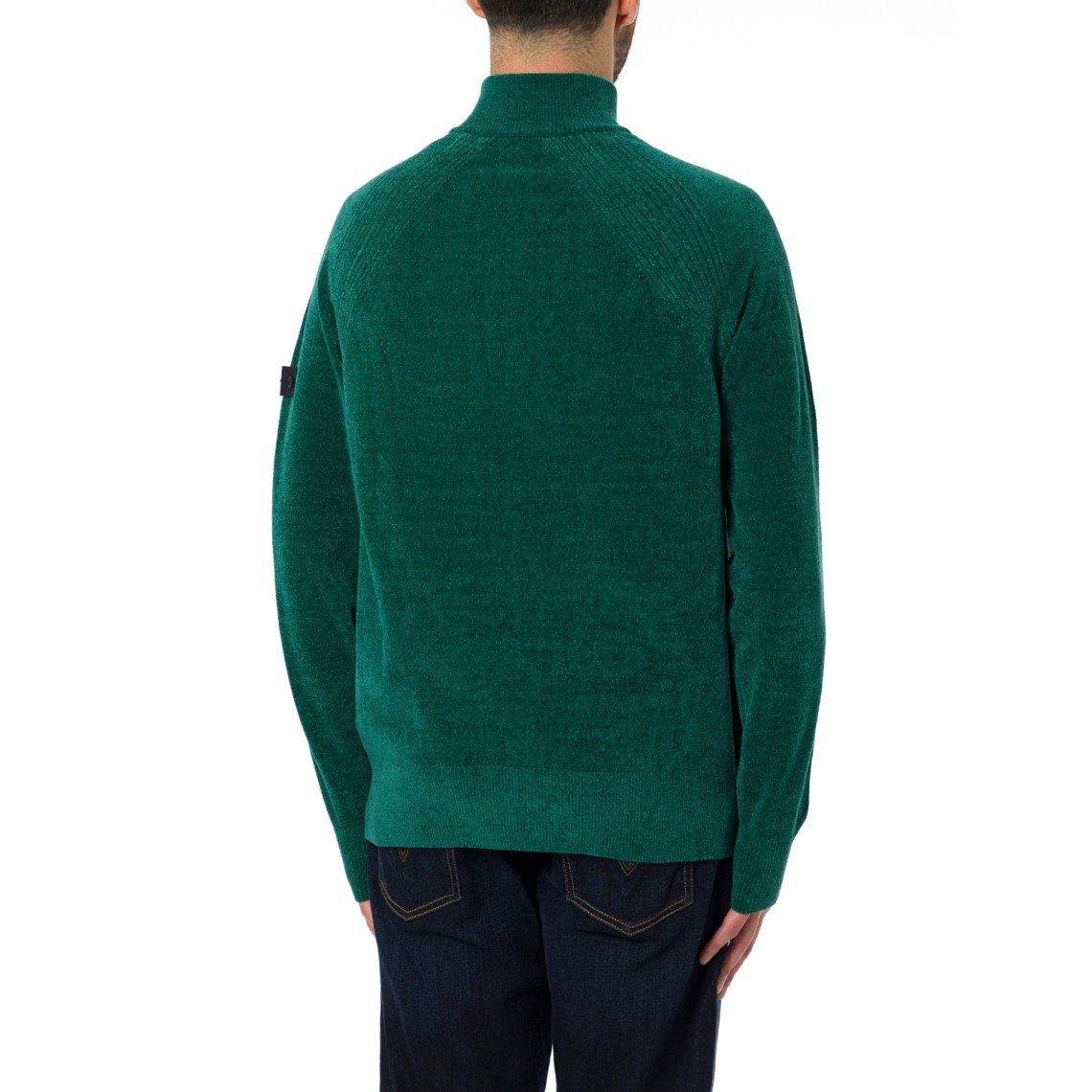 Maglia mezza zip Crivelli in ciniglia Peuterey