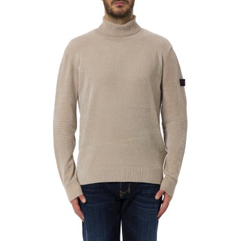 Maglia a Collo Alto Prampolini in Tricot di Ciniglia...