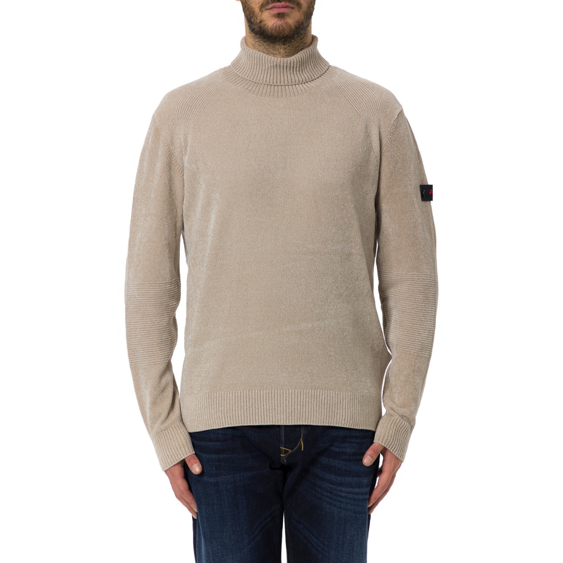 Maglia a Collo Alto Prampolini in Tricot di Ciniglia Peuterey