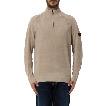 Maglia mezza zip Crivelli in ciniglia Peuterey