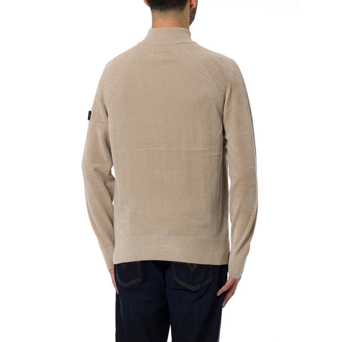 Maglia mezza zip Crivelli in ciniglia Peuterey