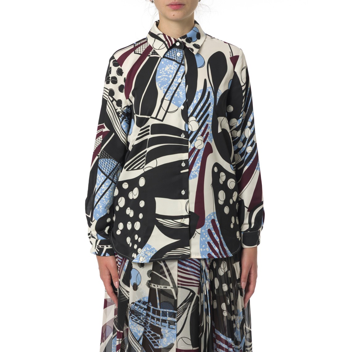 Camicia in satin stampato Marella Art.365