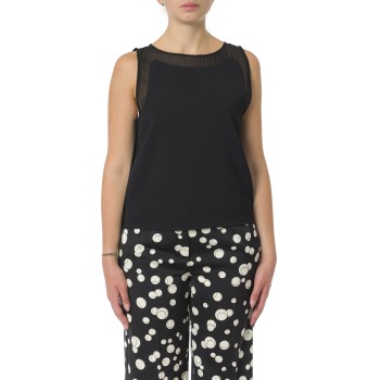 Top smanicato in satin Marella Art.365