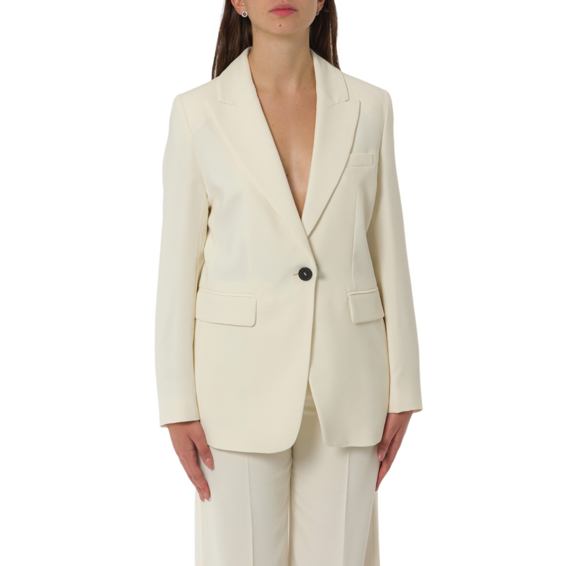 Giacca monopetto in envers satin Marella Art.365