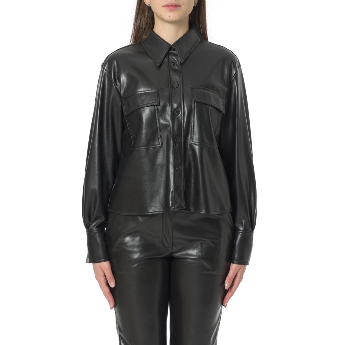 Camicia in jersey spalmato Marella