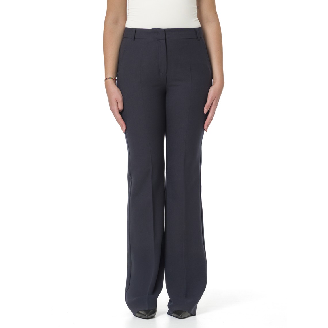 Pantaloni flare in misto lana Marella
