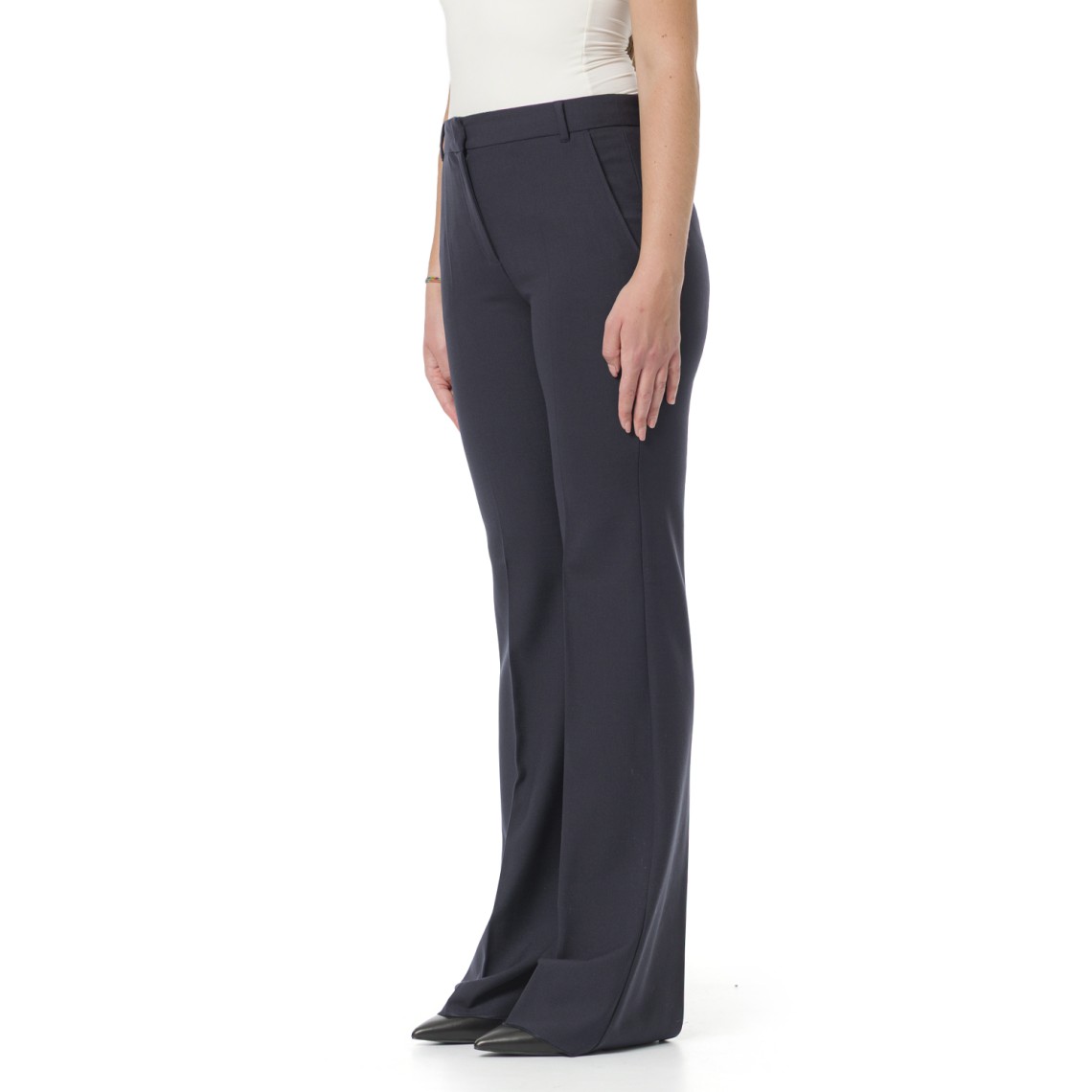 Pantaloni flare in misto lana Marella