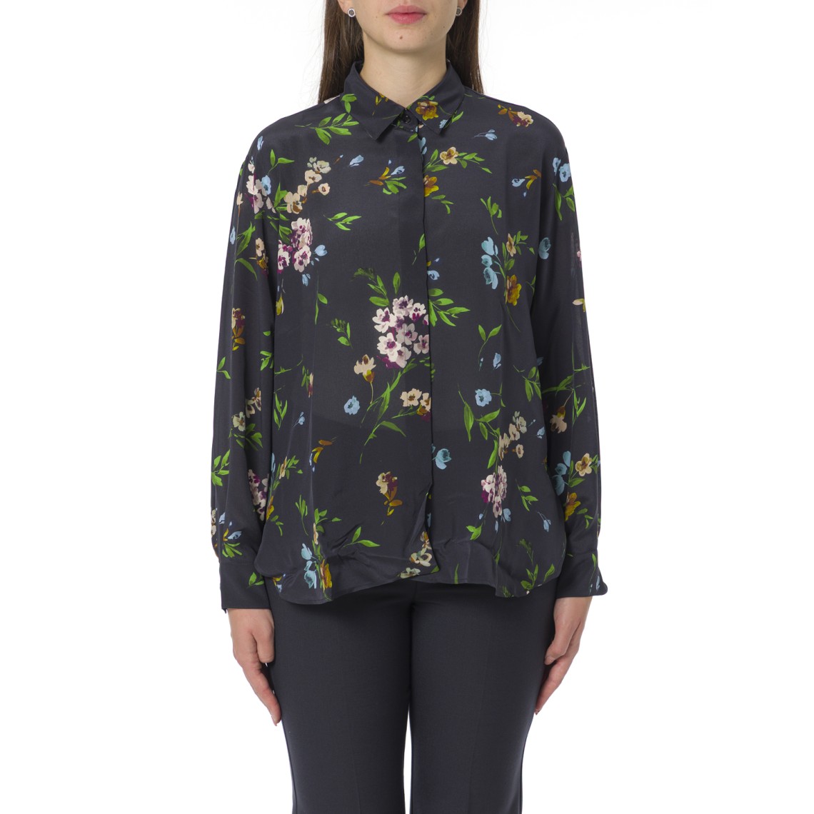 Camicia in seta stampata Marella