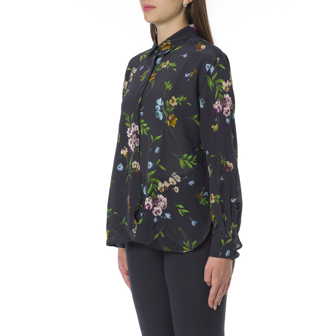 Camicia in seta stampata Marella