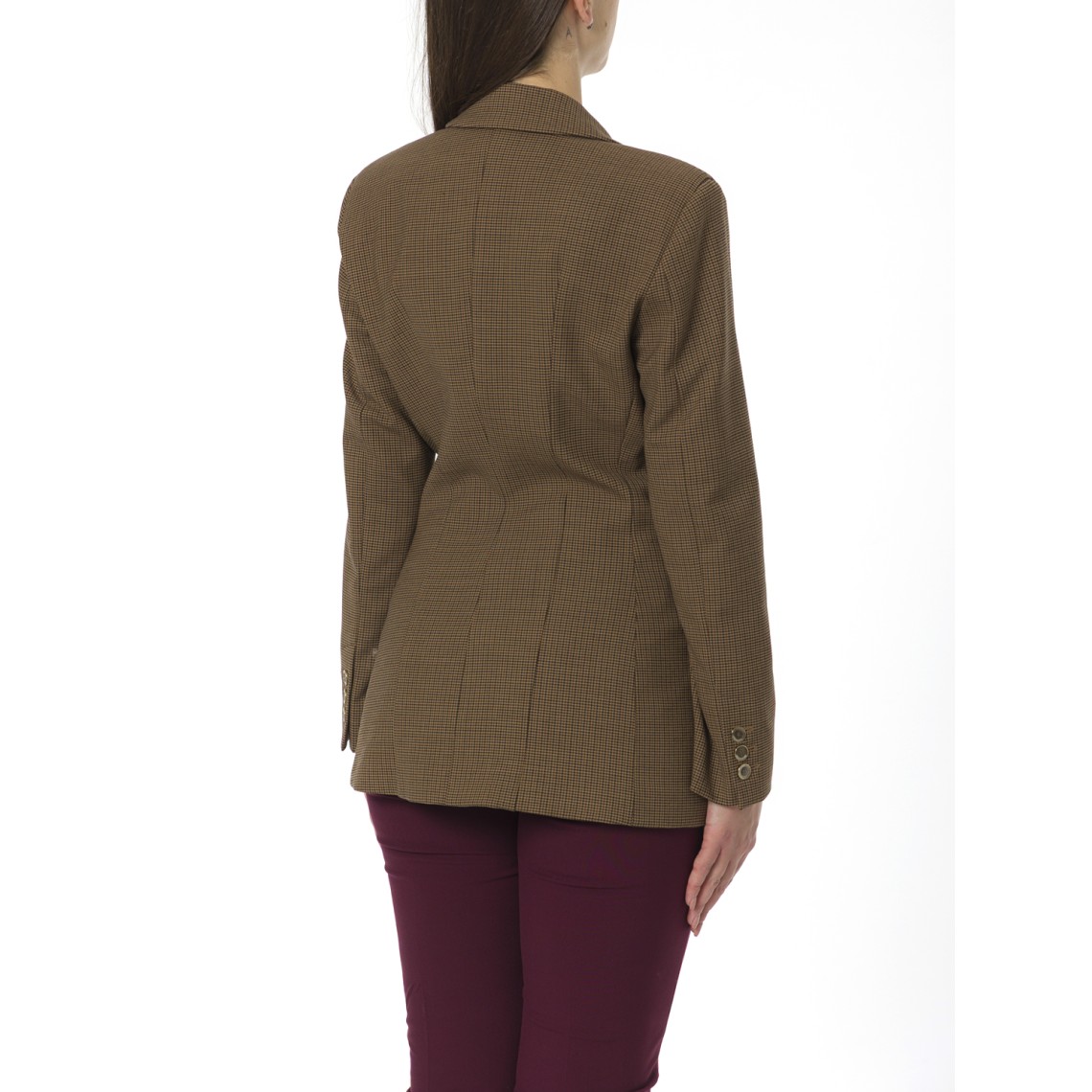 Giacca doppiopetto in misto lana Marella