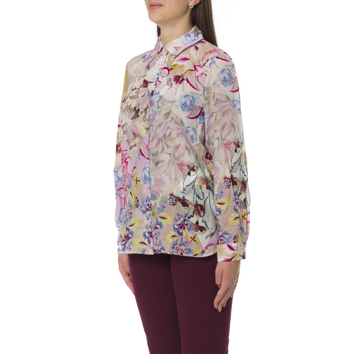 Camicia in seta stampata Marella