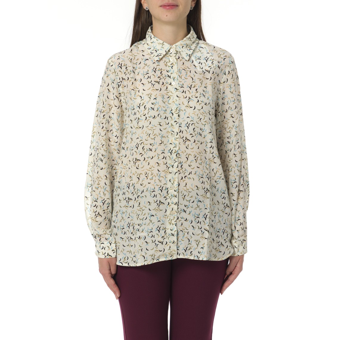 Camicia in seta stampata Marella