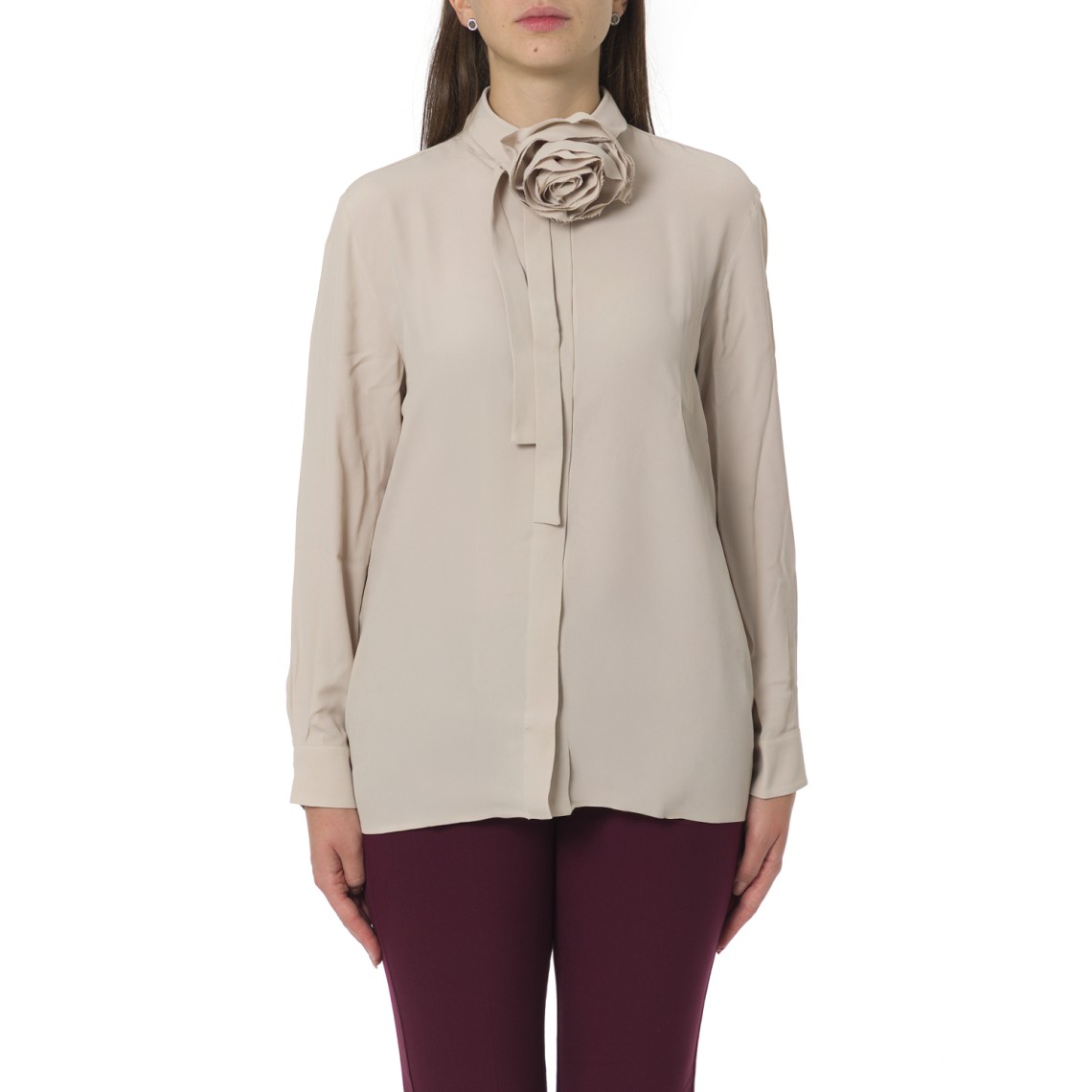 Camicia in misto seta Marella