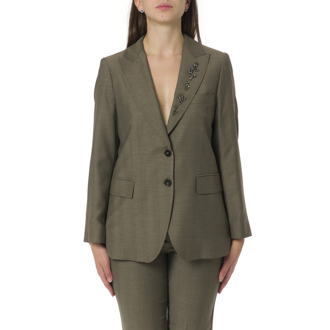 Giacca in saglia con applicazioni Marella