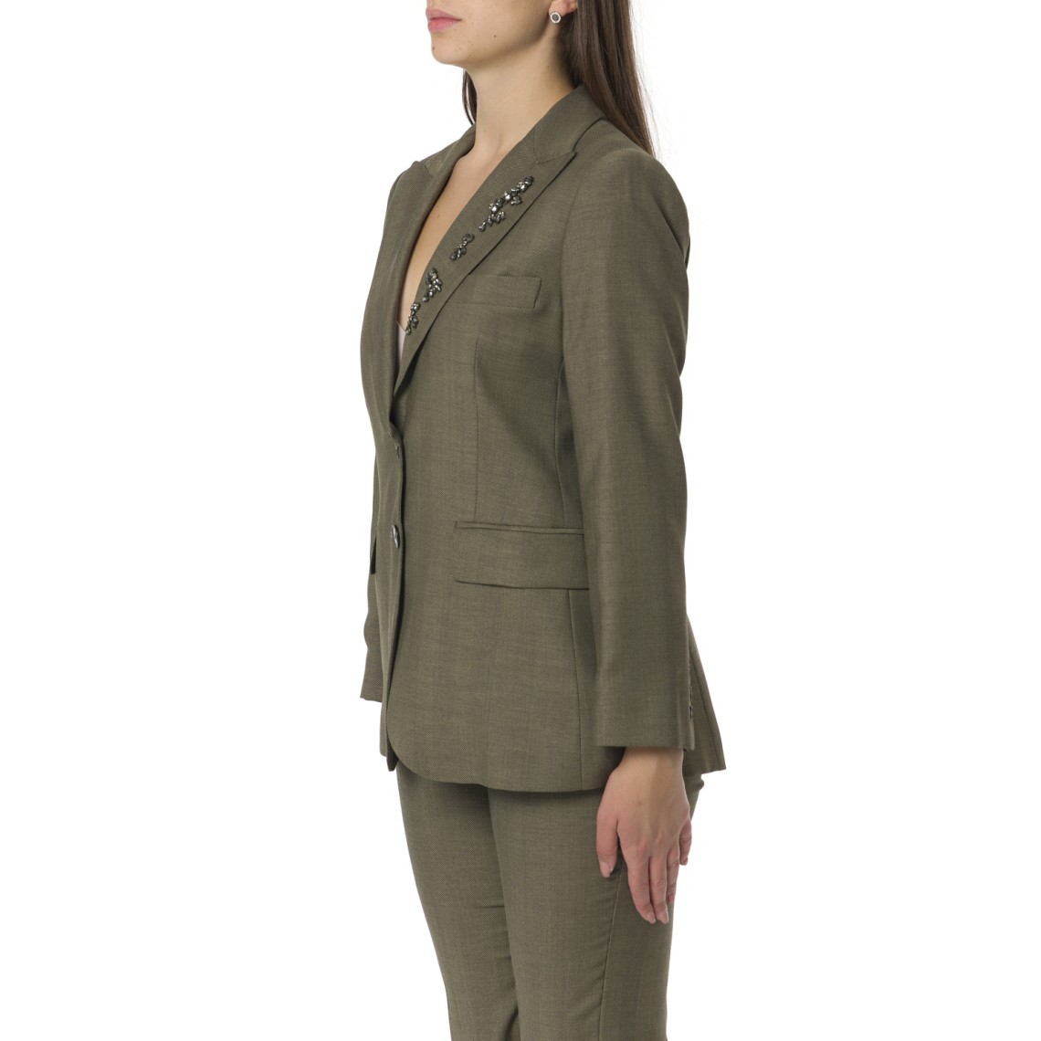 Giacca in saglia con applicazioni Marella