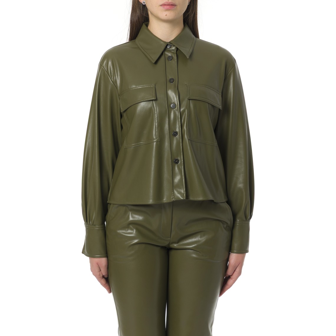 Camicia in jersey spalmato Marella