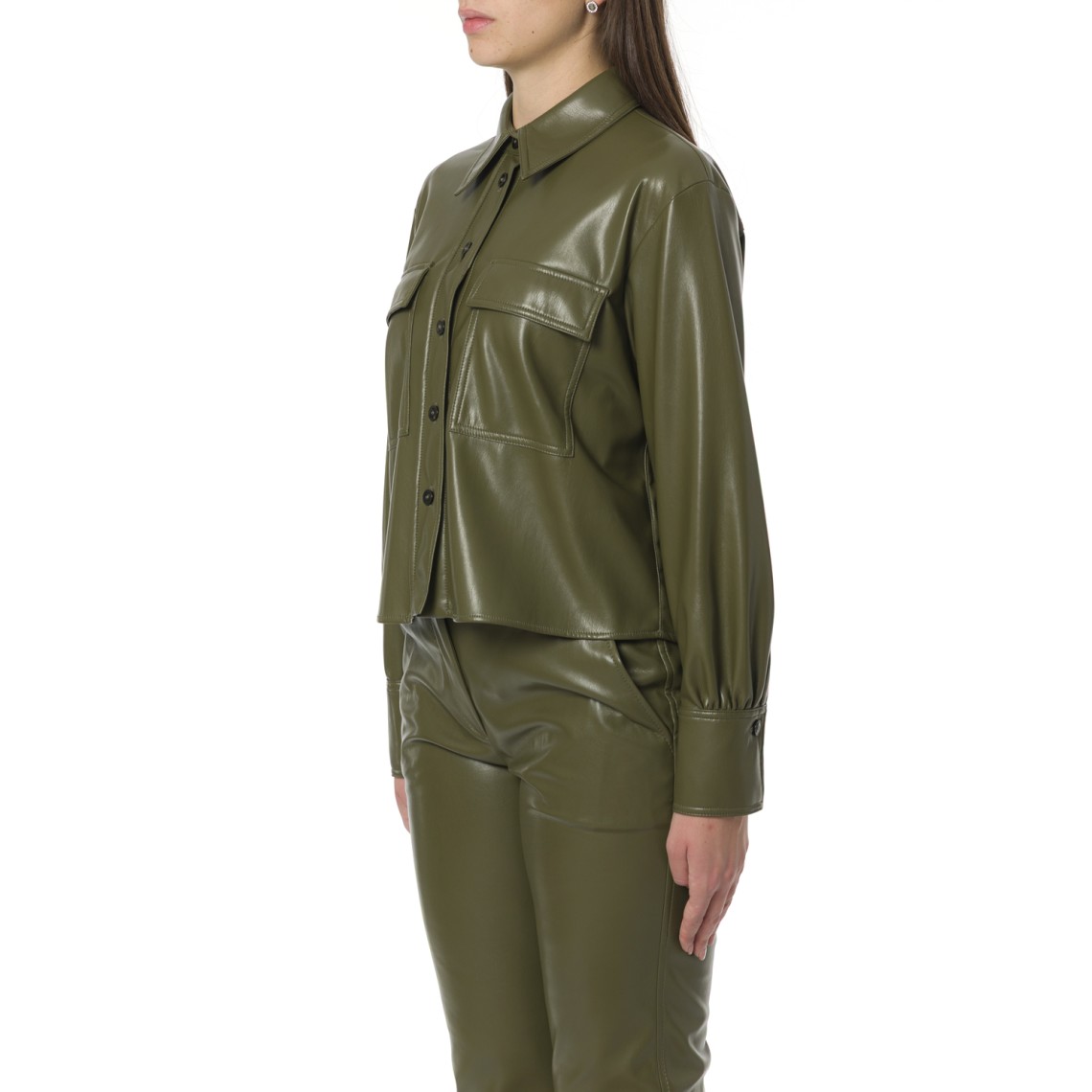 Camicia in jersey spalmato Marella