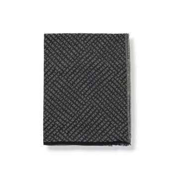 Sciarpa Armani Exchange in misto cotone con logo jacquard