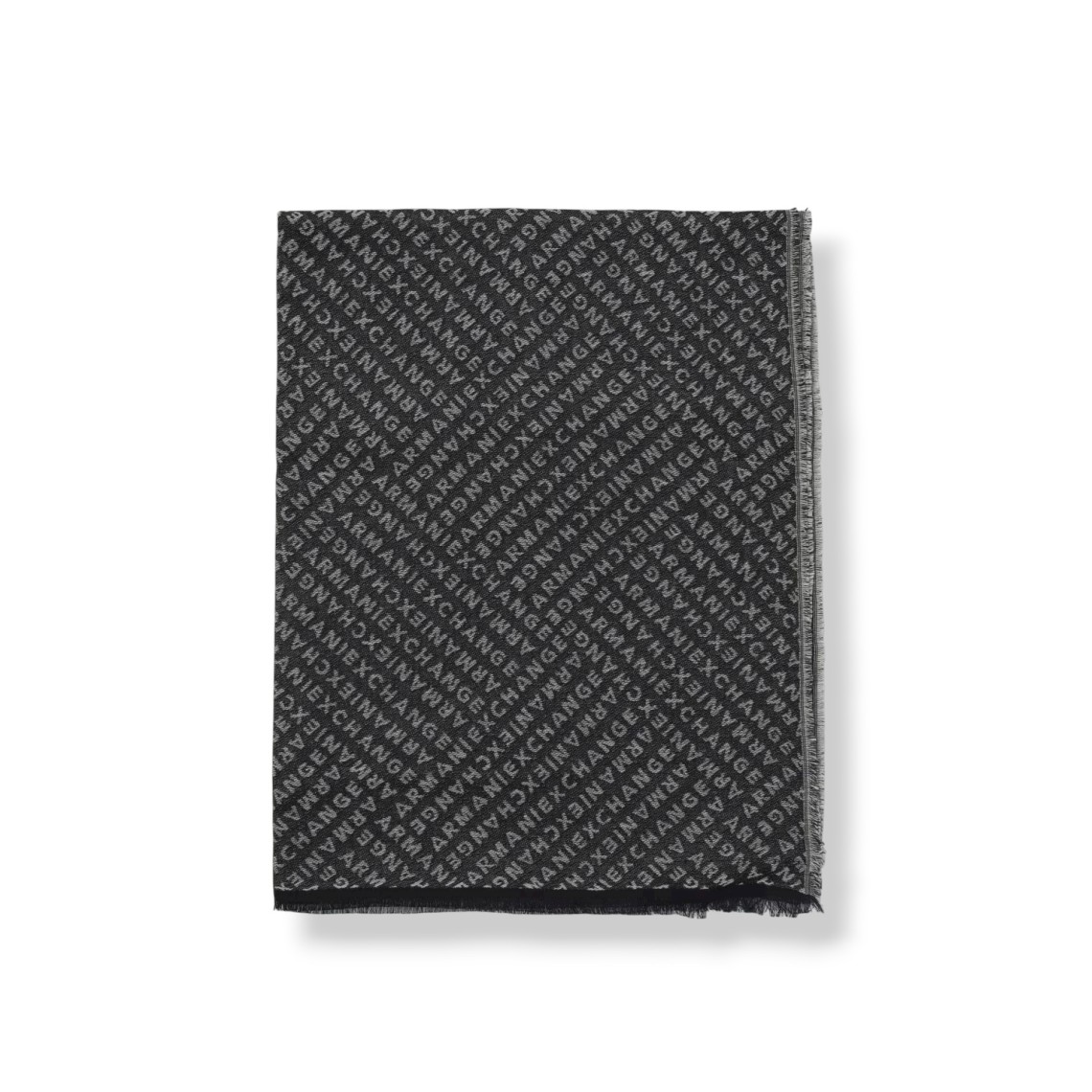 Sciarpa Armani Exchange in misto cotone con logo jacquard