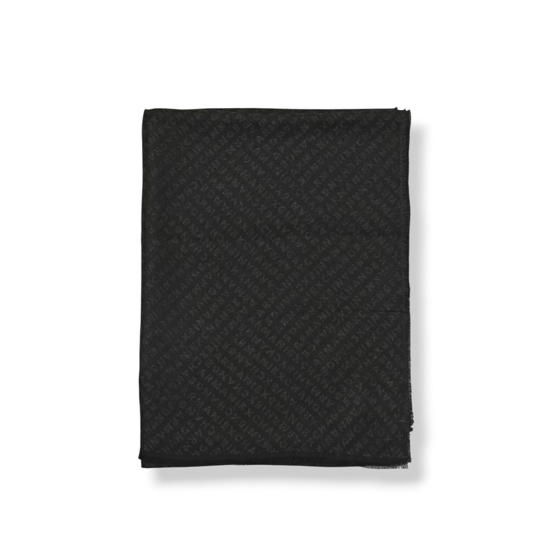 Sciarpa Armani Exchange in misto cotone con logo jacquard