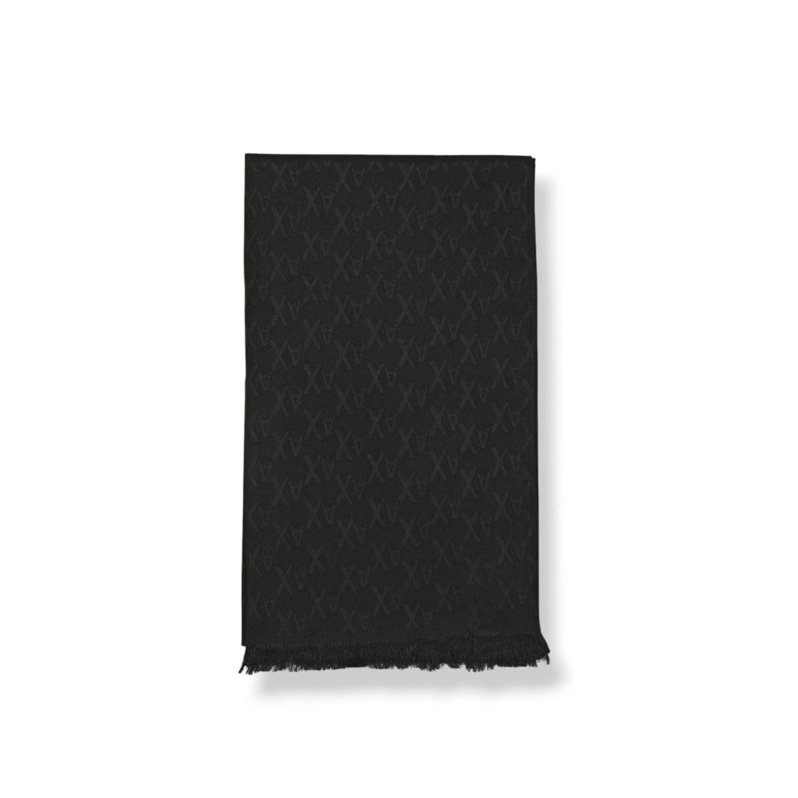 Sciarpa Armani Exchange in misto cotone con logo jacquard