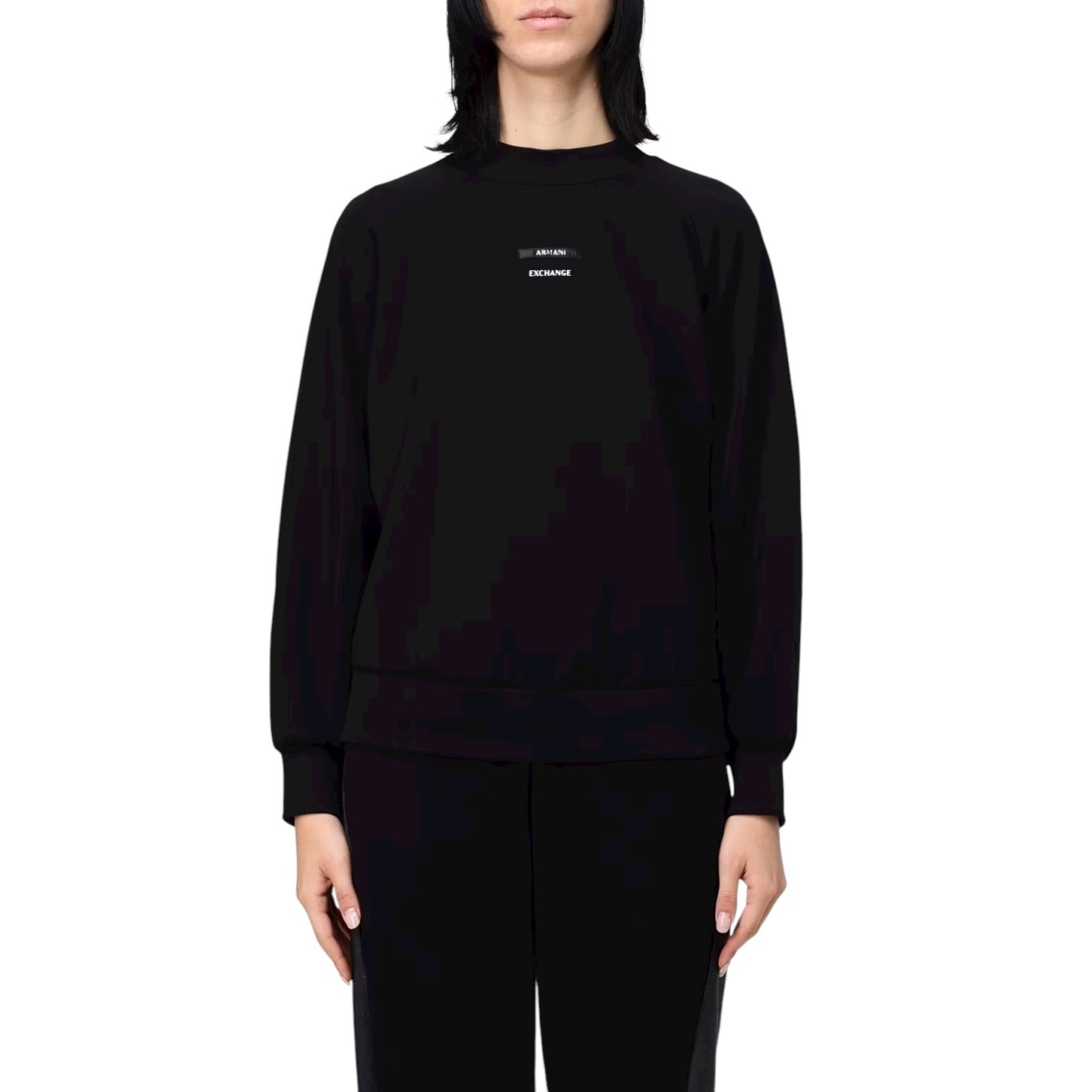 Felpa basic Armani Exchange in misto cotone