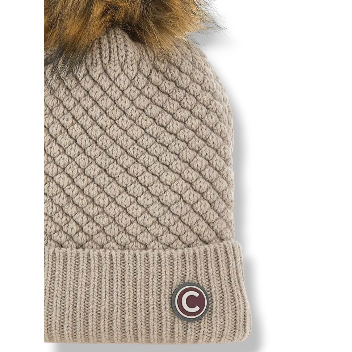 Cappello Colmar in maglia misto lana con pompon