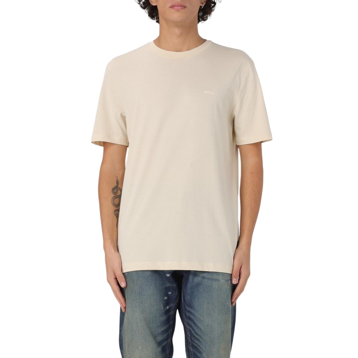 T-shirt Boss in cotone con stampa logo