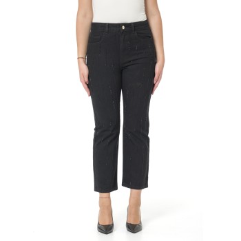 Jeans straight con strass i Blues