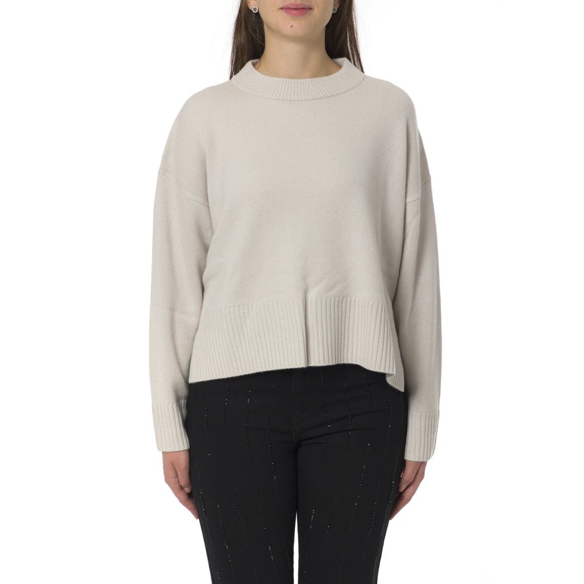 Maglia girocollo in misto cashmere i Blues