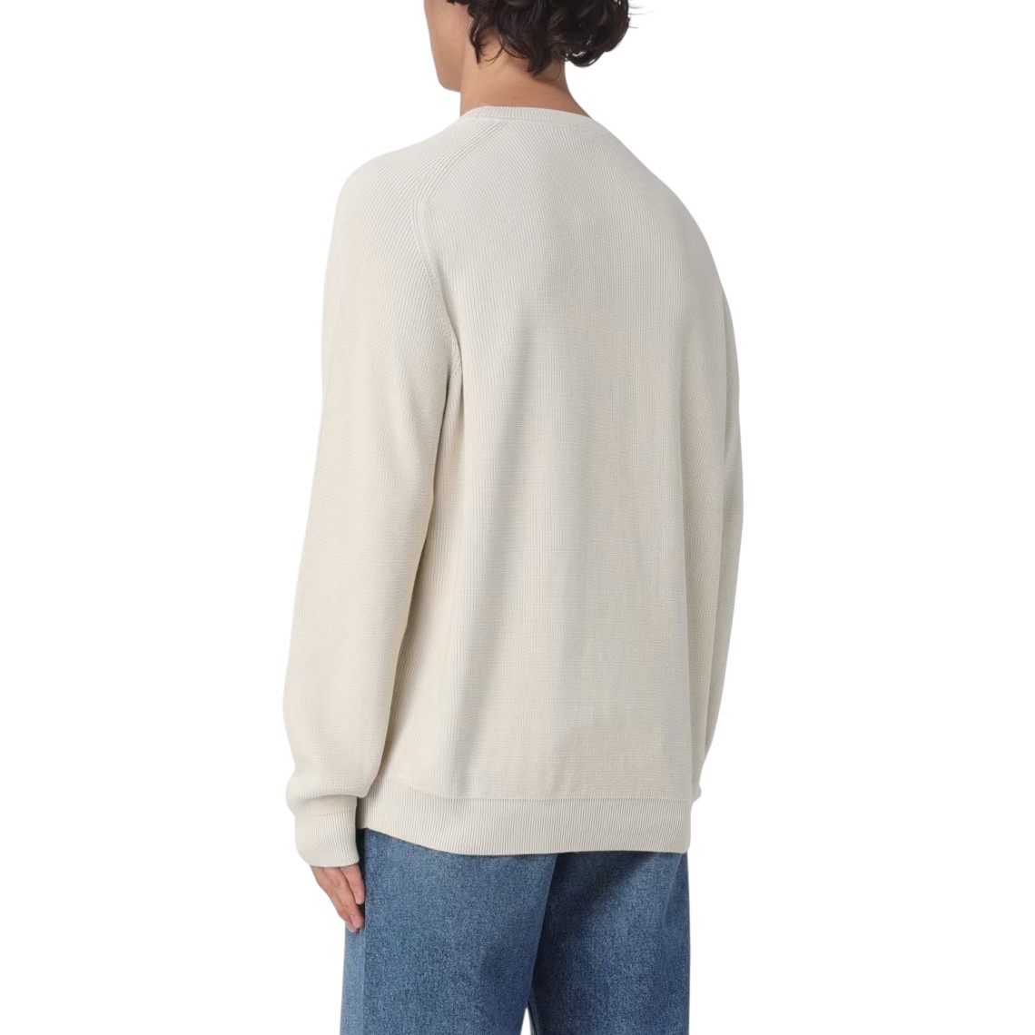 Maglia a girocollo basic con logo Boss