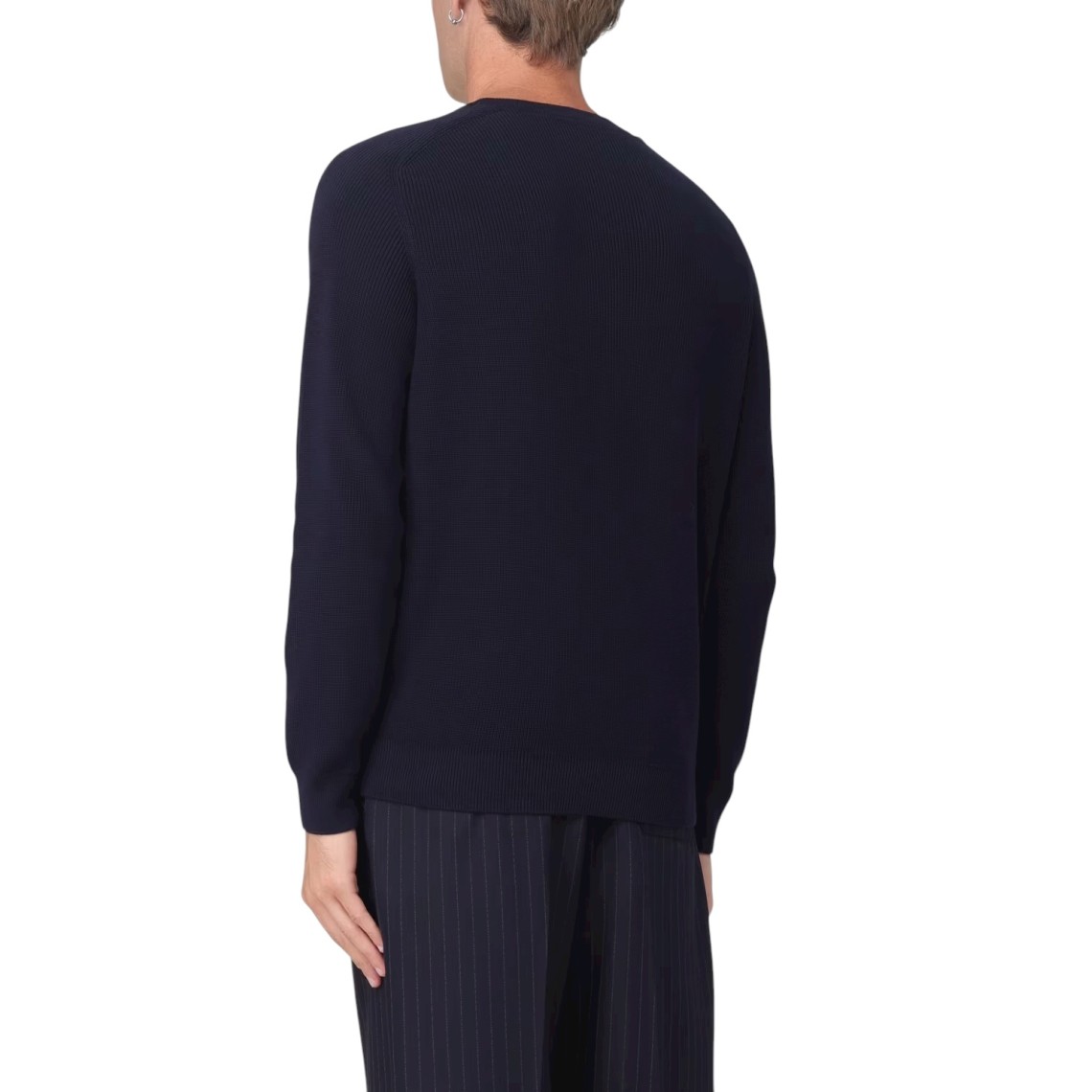 Maglia a girocollo basic con logo Boss