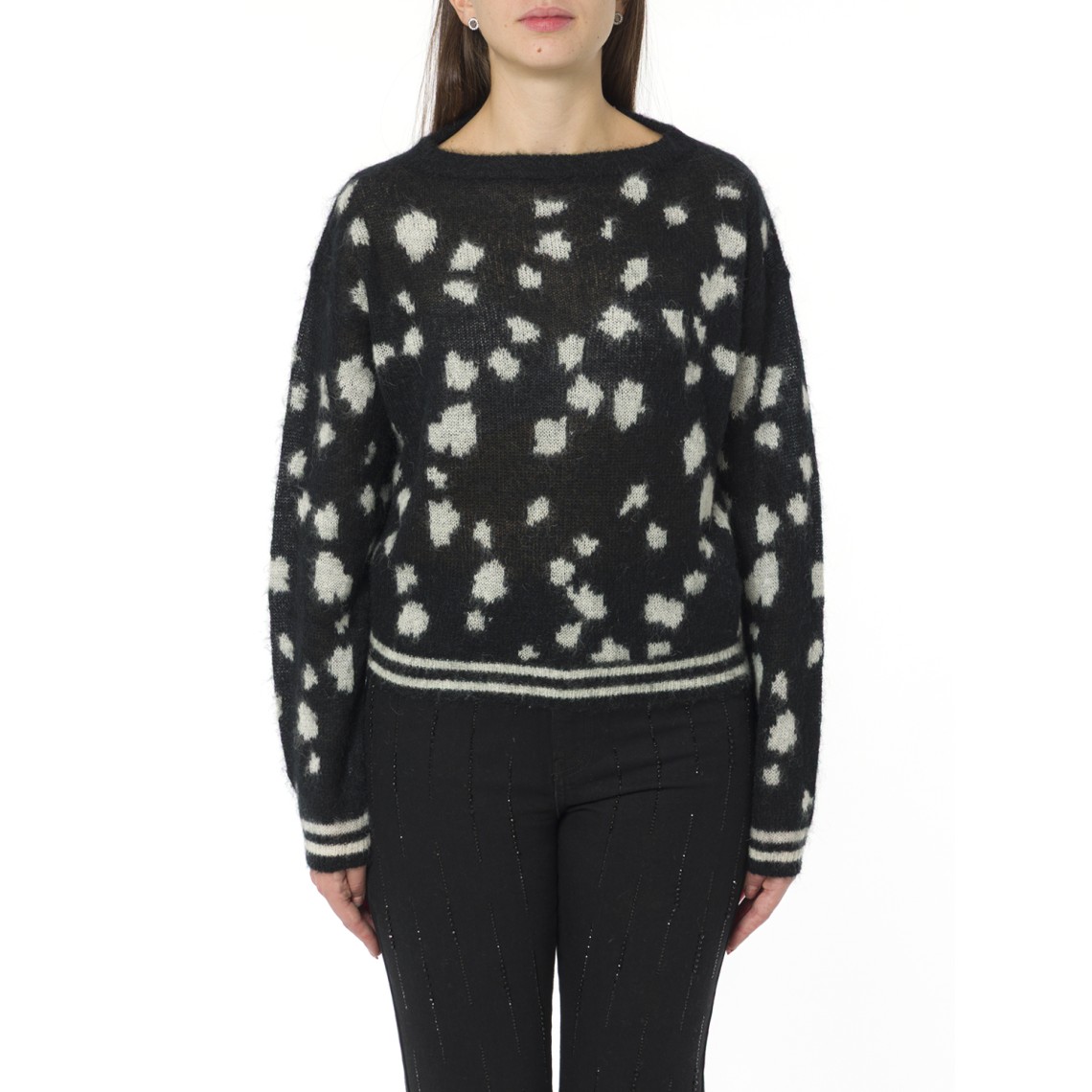 Maglia in misto mohair i Blues