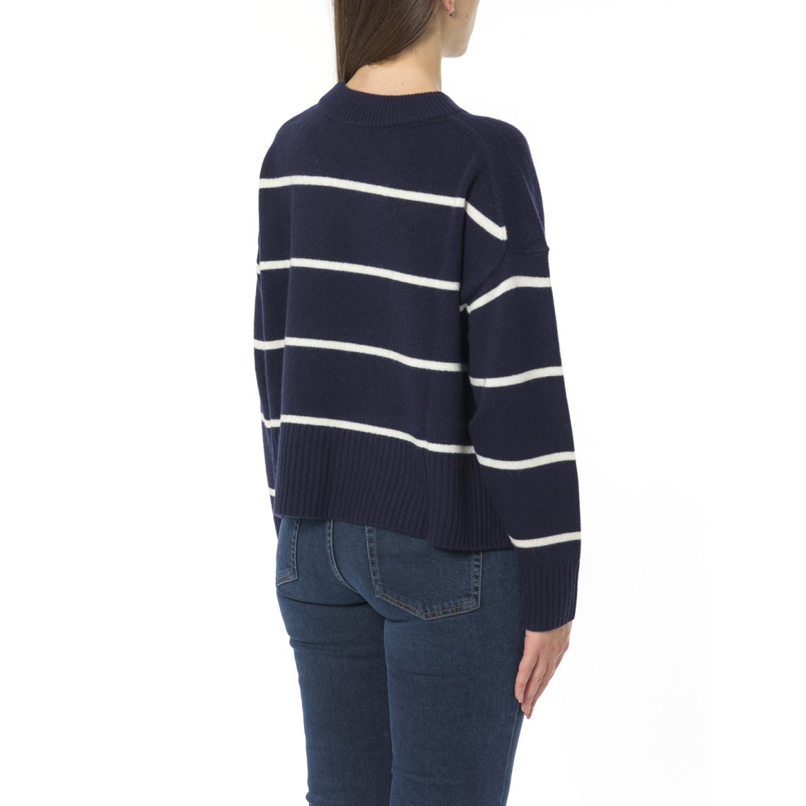 Maglia girocollo in misto cashmere i Blues