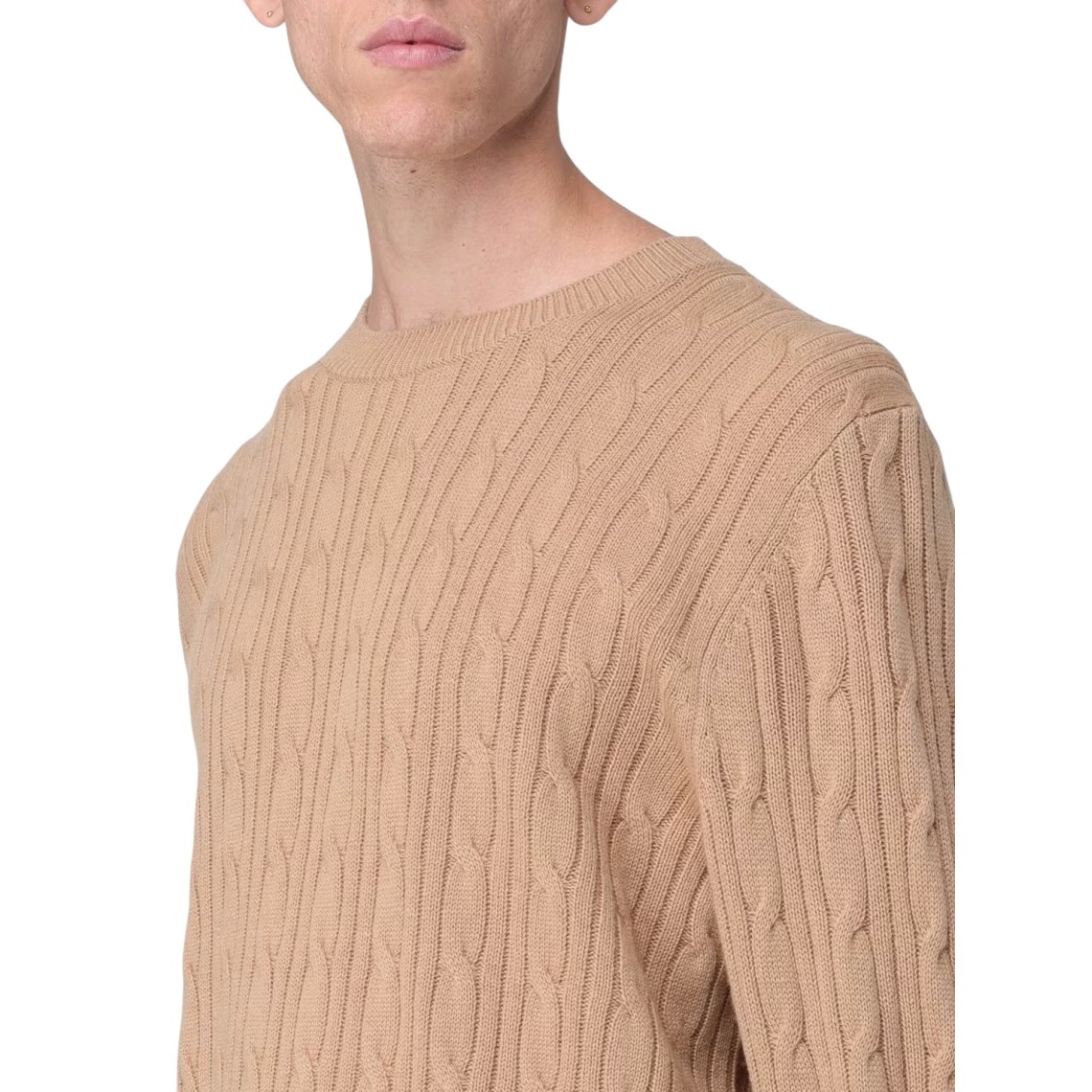 Maglia a girocollo Boss in lana e cashmere