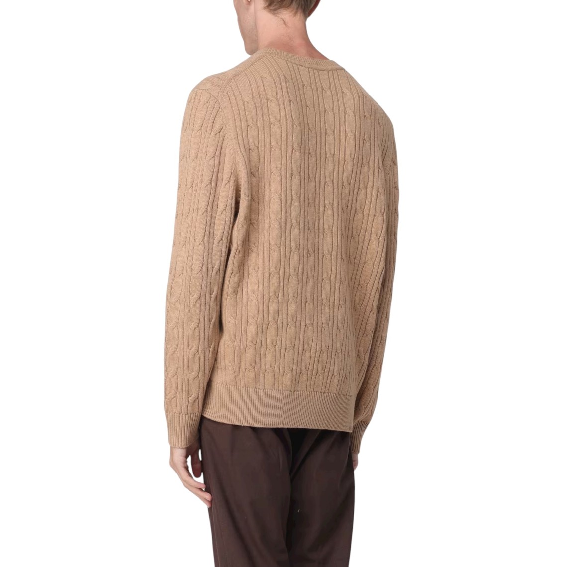 Maglia a girocollo Boss in lana e cashmere