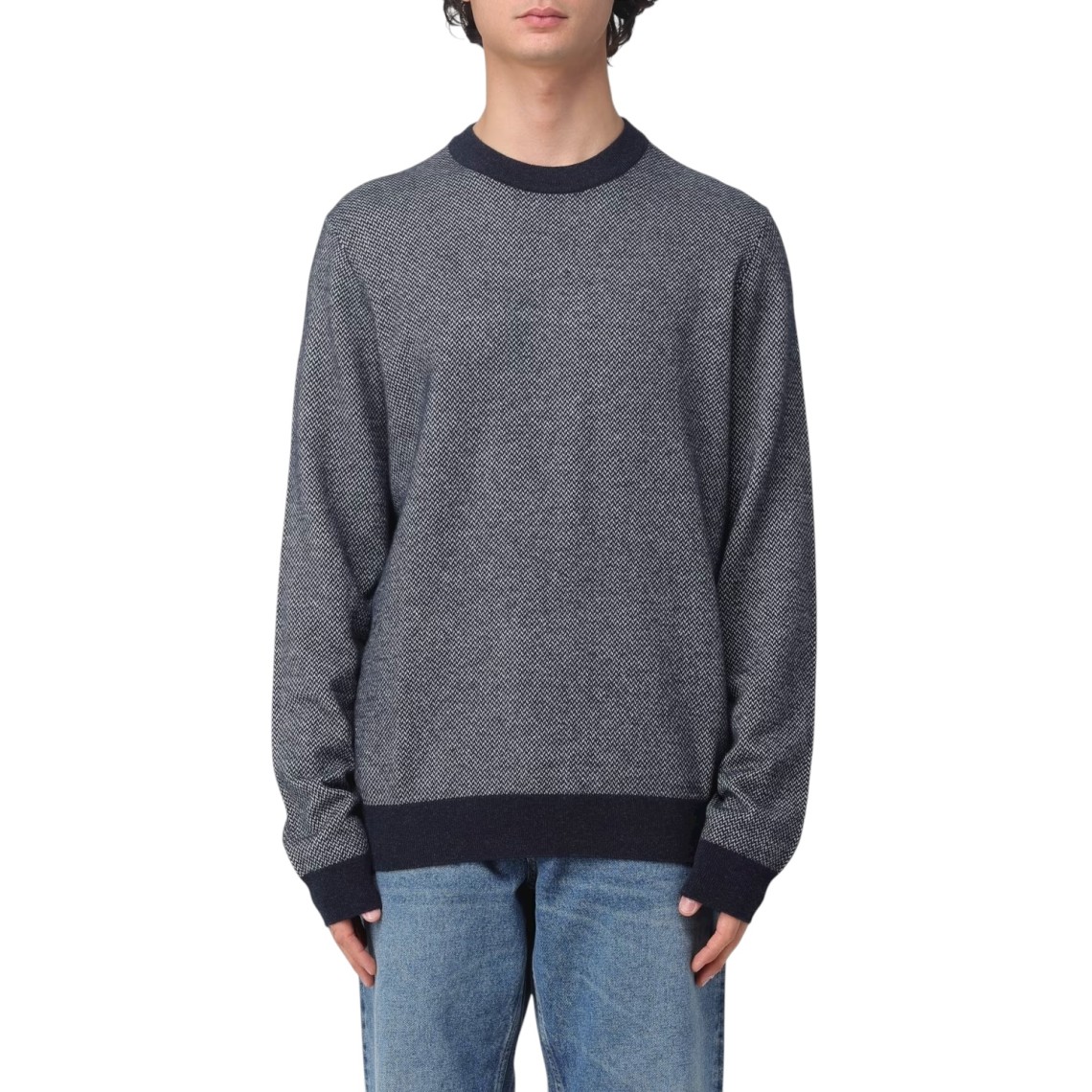 Maglia a girocollo Boss in lana vergine