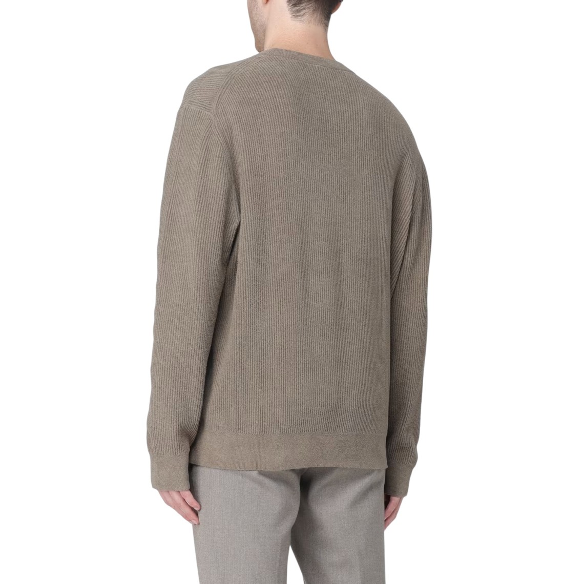 Maglia a girocollo basic Boss in velluto a coste