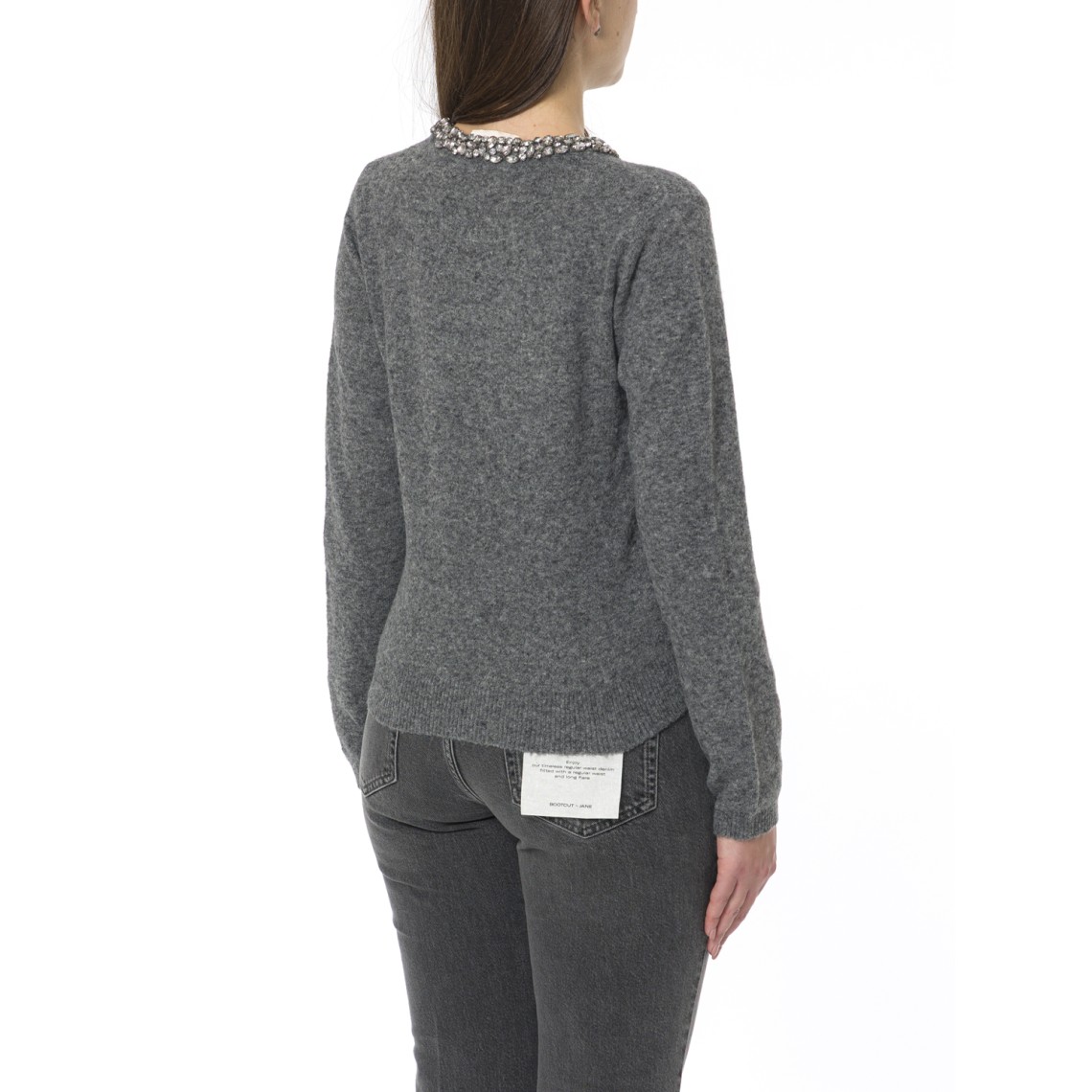 Maglia girocollo con decorazioni gioiello i Blues