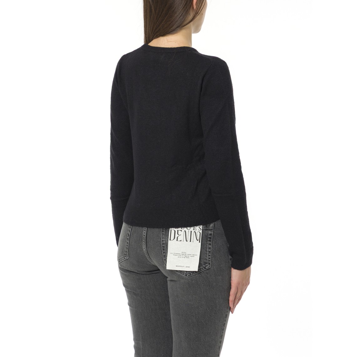 Maglia girocollo con strass i Blues