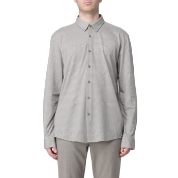 Camicia Boss in cotone con stampa geometrica