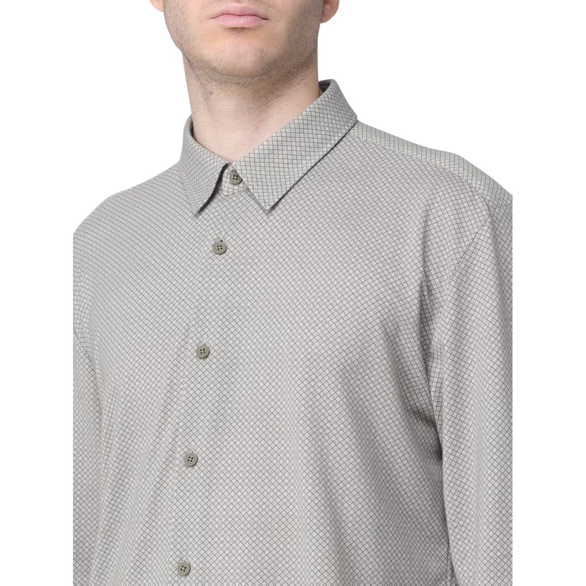 Camicia Boss in cotone con stampa geometrica