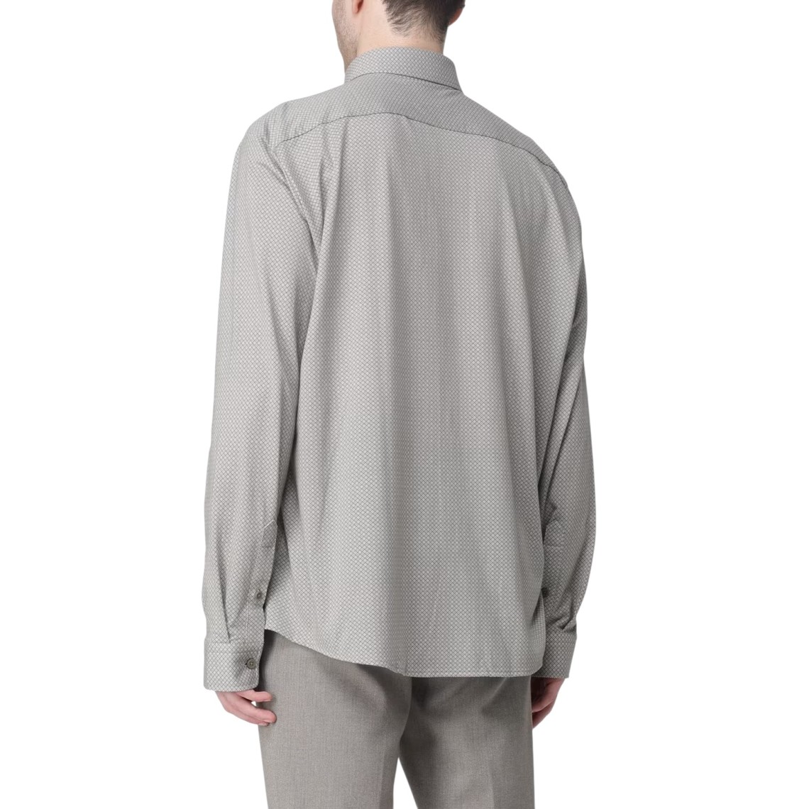 Camicia Boss in cotone con stampa geometrica