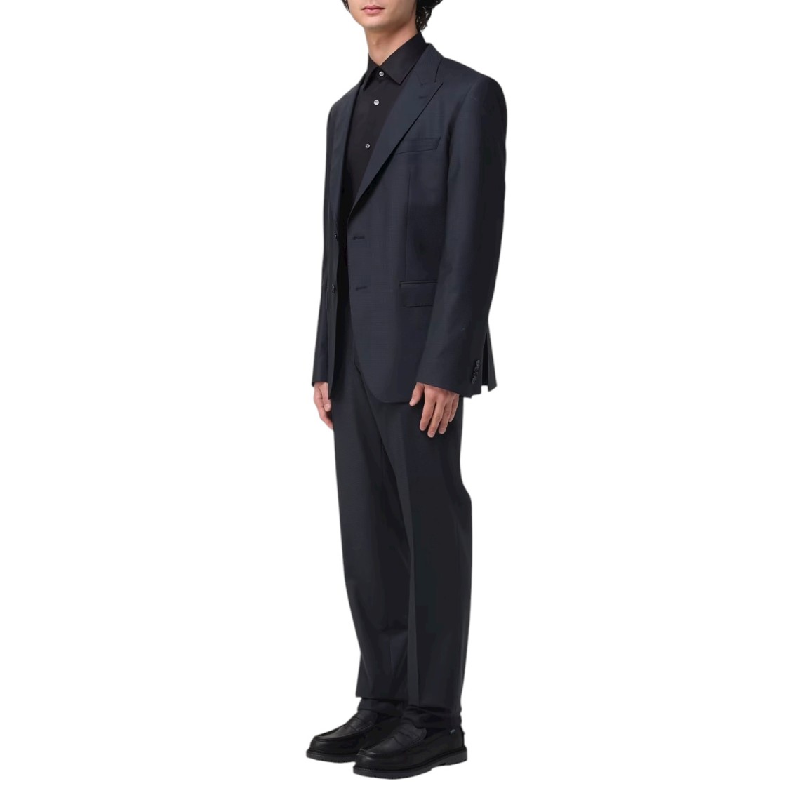 Abito monopetto Boss in lana stretch