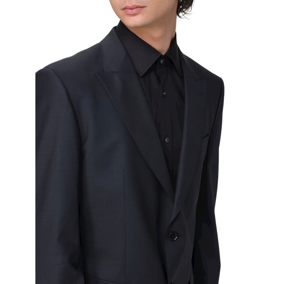 Abito monopetto Boss in lana stretch