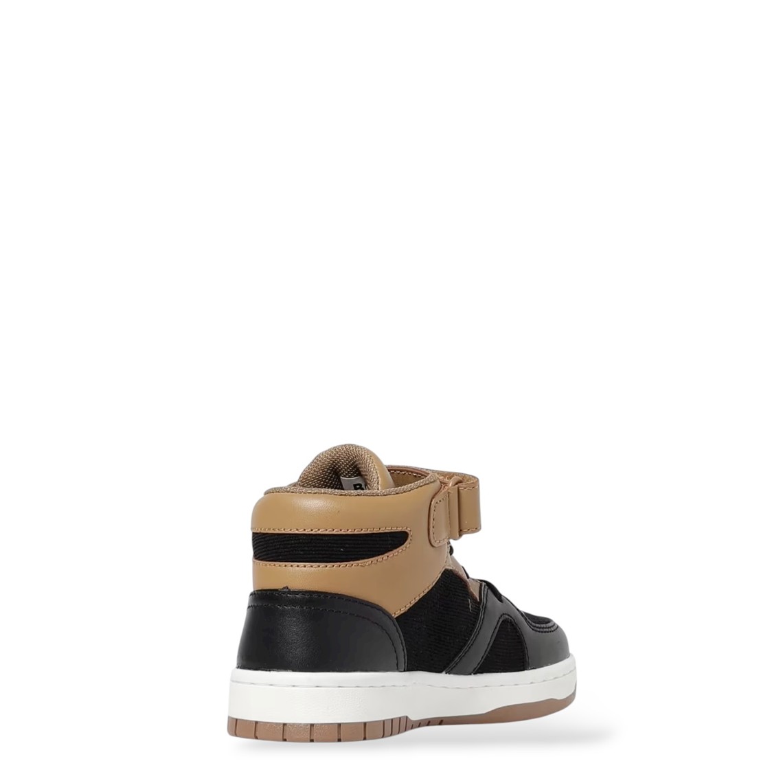 Sneakers high-top Boss in velluto e pelle