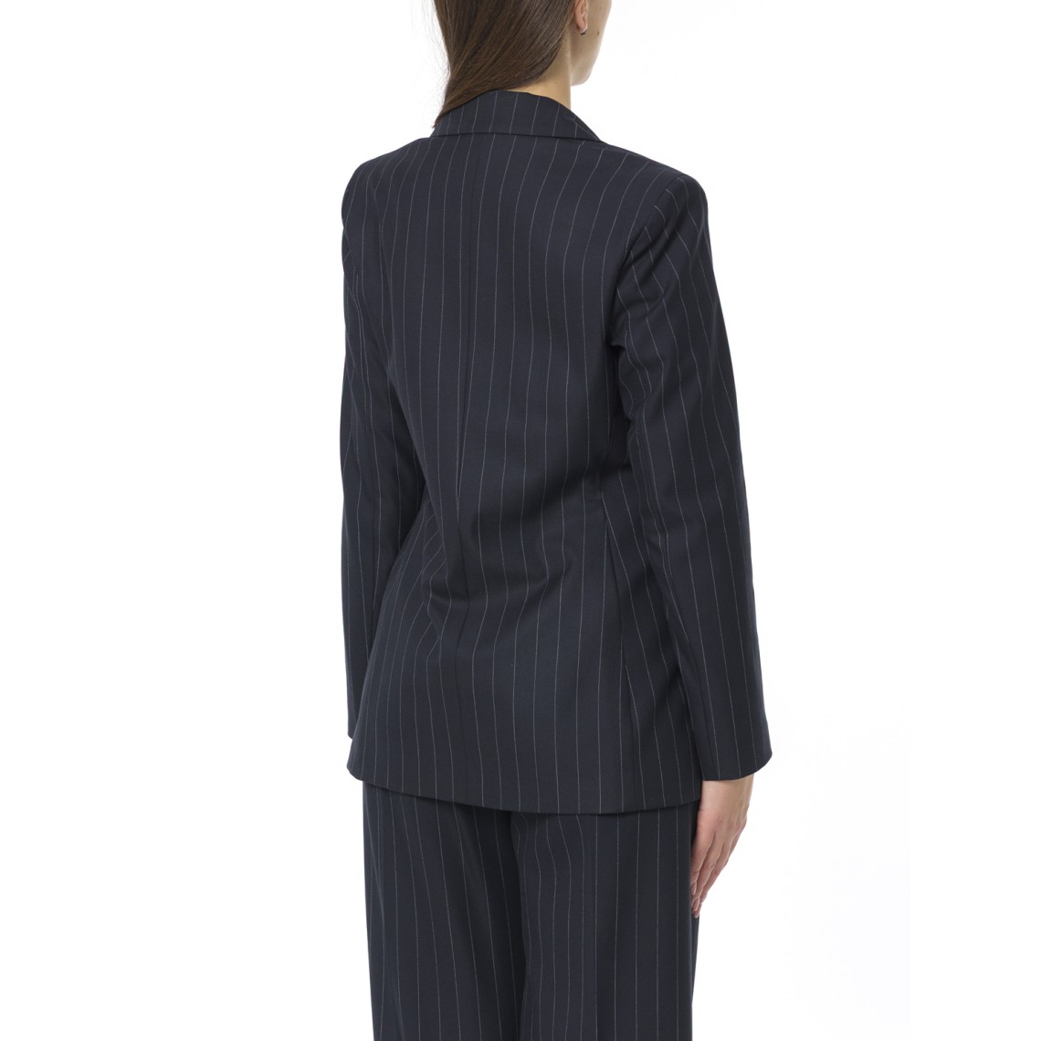 Blazer in twill stretch i Blues