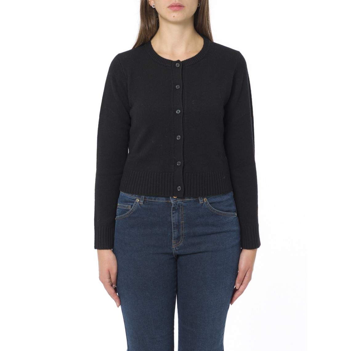 Cardigan in misto cashmere i Blues